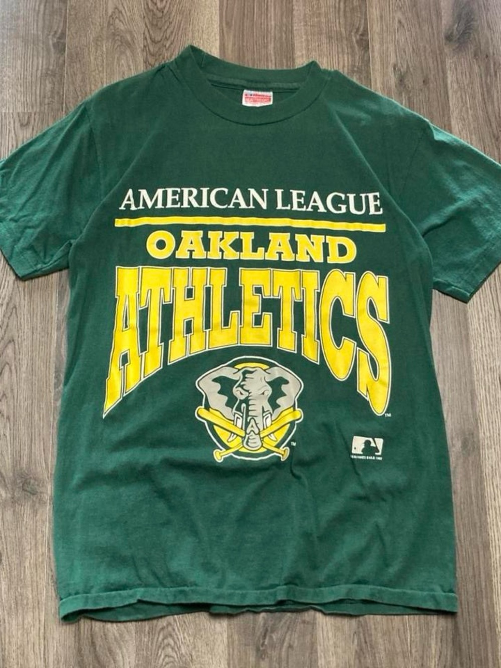 Vintage 1992 Oakland Athletics Spellout Shirt